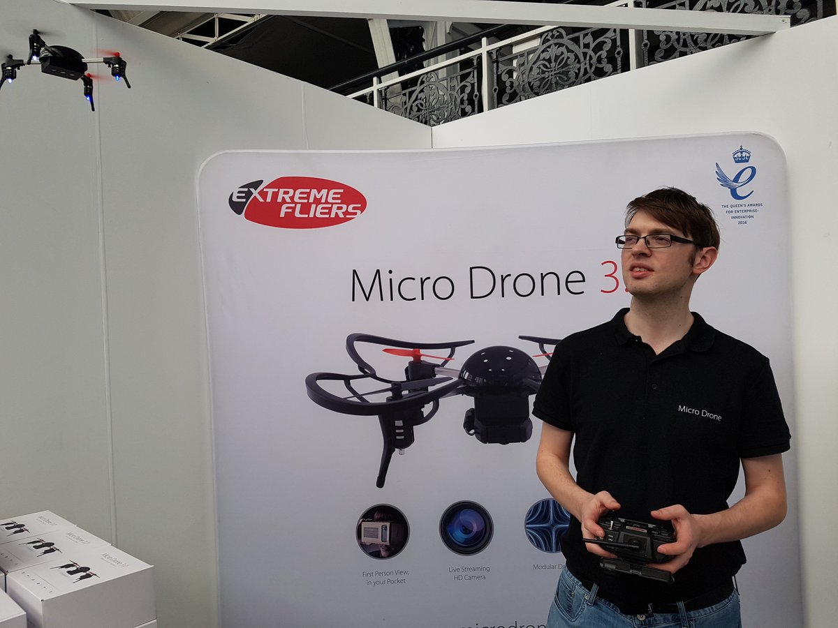 Thanks for the in-depth demo of the Micro Drone <a href="/Extreme_Fliers/">Extreme Fliers</a>. The compact device can be teamed up with a #VR headset to view live streaming footage for a fully immersive flying experience #futuretechnow #virtualreality <a href="/FTNSHOWS/">FutureTechNow</a>
