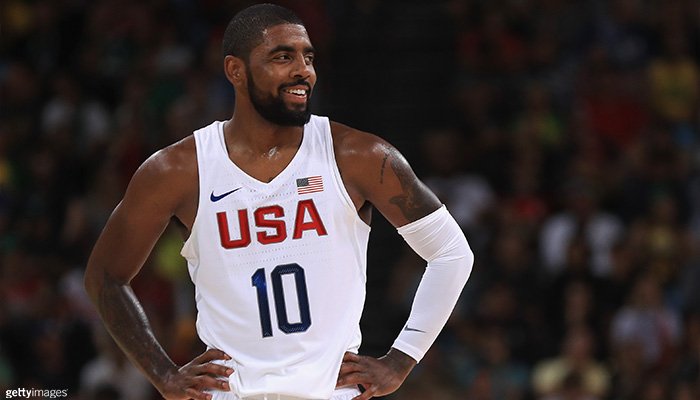TeamUSA's tweet image. Wishing a speedy recovery to Olympic gold medalist @KyrieIrving! 🏀