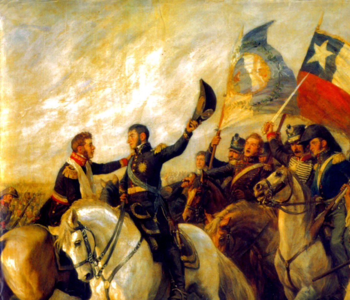 FABIANBANCHERO's tweet photo. Hoy 5 de Abril es el bicentenario de la #BatallaDeMaipú El general José de San Martín al mando de la fuerzas argentino-chilenas derrotó al ejército realista asegurando el camino a la independencia de Chile. El enfrentamiento fue decisivo para la libertad de los pueblos de América https://t.co/wJMj8DsPBx