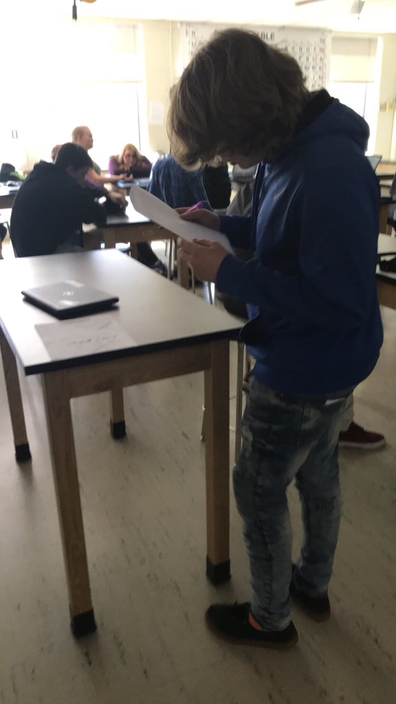 galesveeb's tweet photo. Austyn working hard on his extension activity. #cladograms https://t.co/QmLlwheo8C