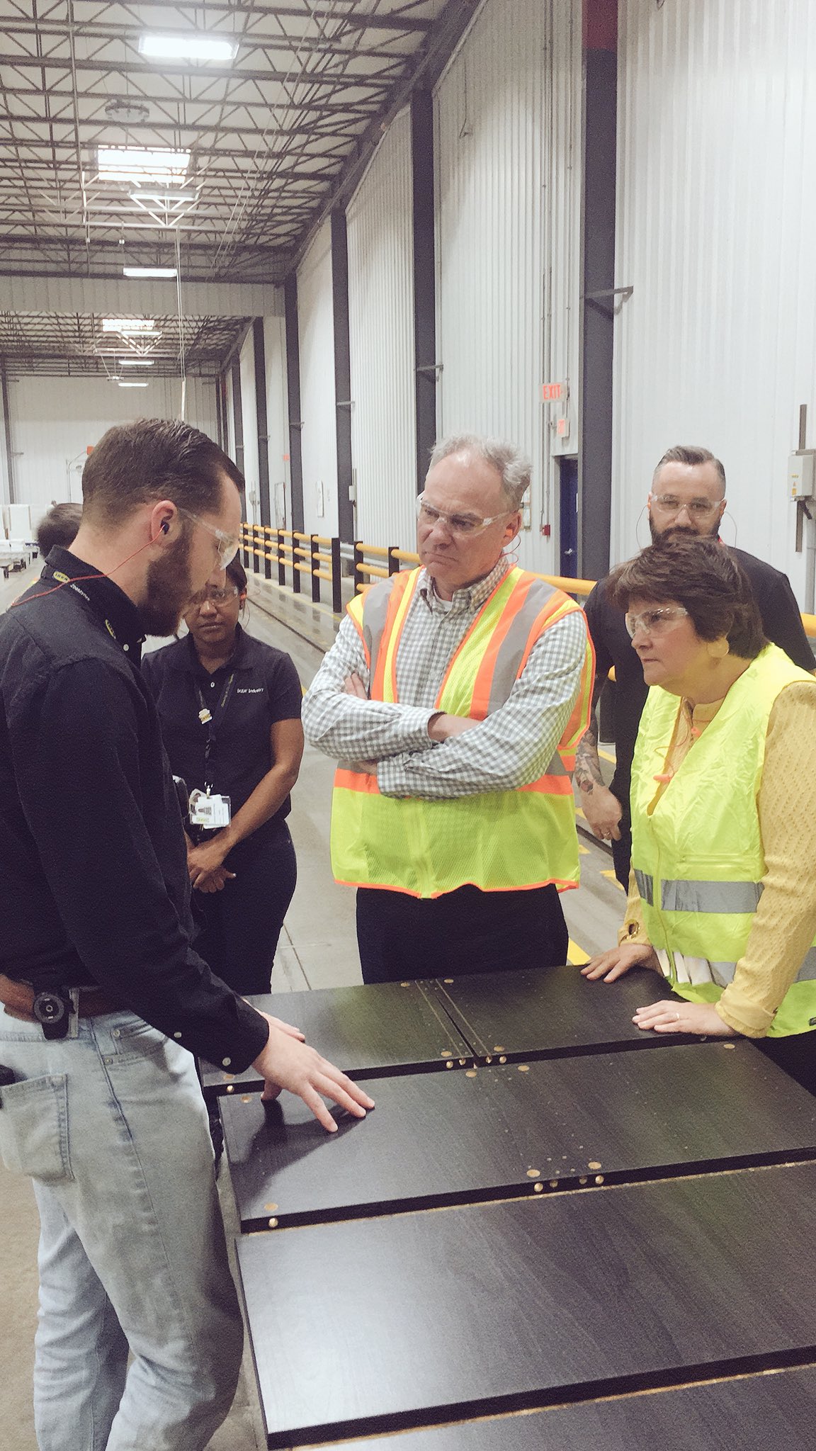 Tim Kaine on Twitter "Just toured IKEA’s Danville manufacturing plant
