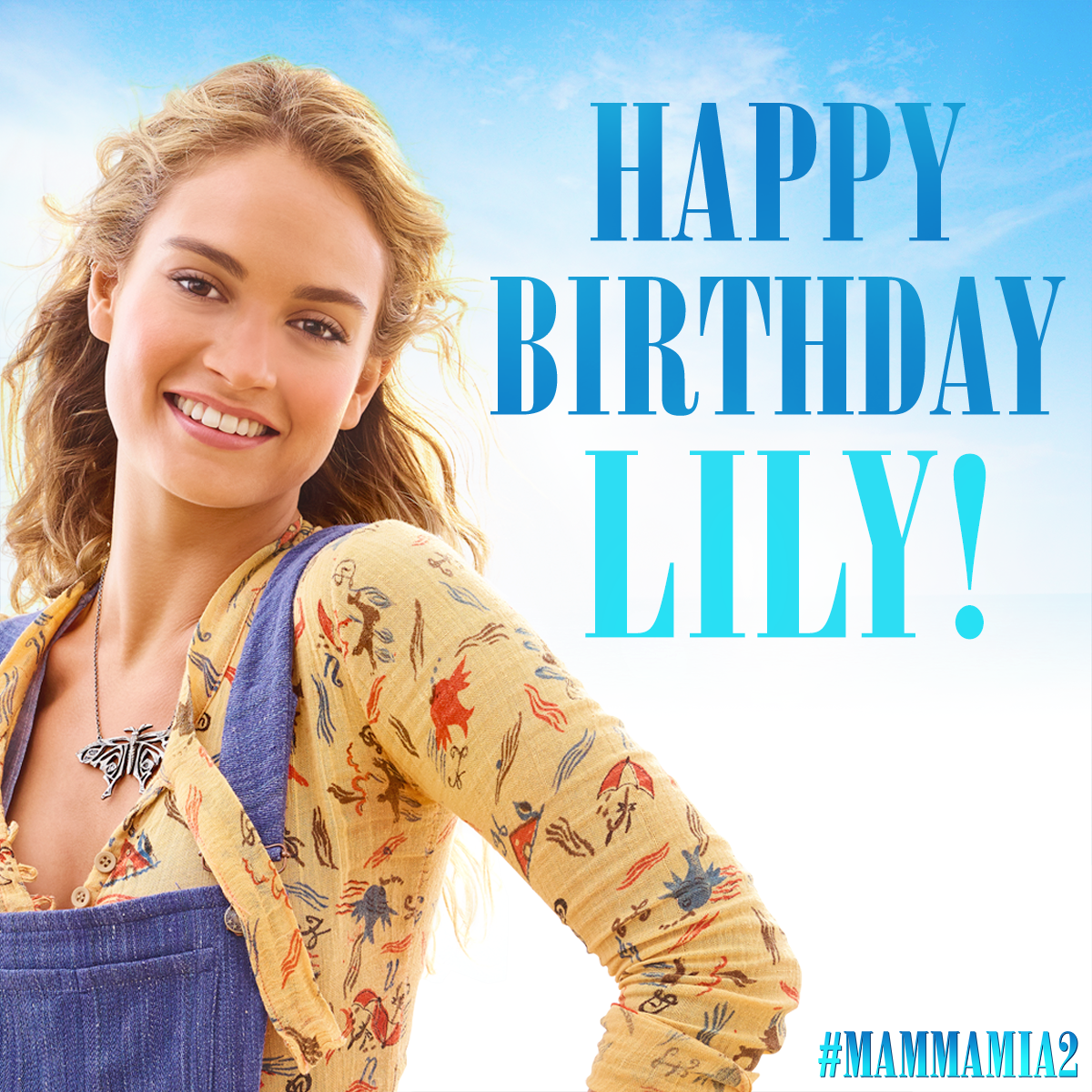 Happy Birthday to our young Donna, Lily James! 