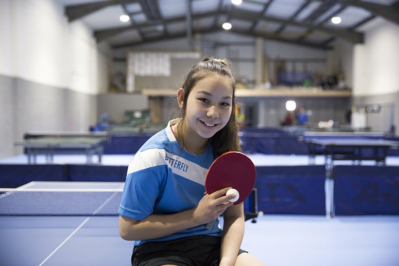 PhotoJ_USW's tweet photo. Well done #TableTennis champ @annaLhursey on winning her opening table tennis match in #CommonwealthGames2018 - Picture taken by @UniSouthWales #baphotojournalism student @PJSianReekieUSW earlier this year. #livenews #photojstudent https://t.co/8EI127VhFr