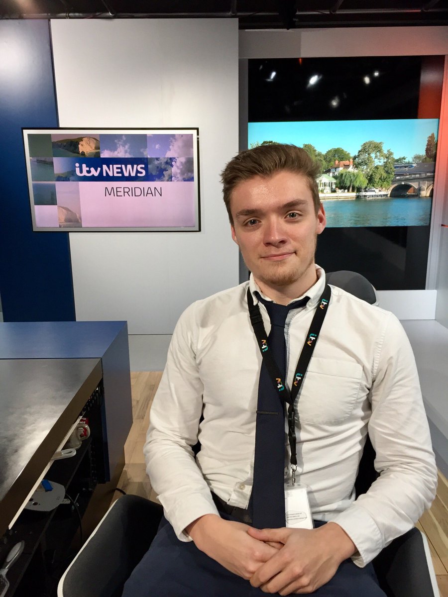 DavidReillyTV's tweet image. Well done to MA student @Ashleywilby for producing the mini sport slot for @ITVMeridian tonight. Still funny seeing him in the newsroom during his work placement!! Great work! #RealNewsDay