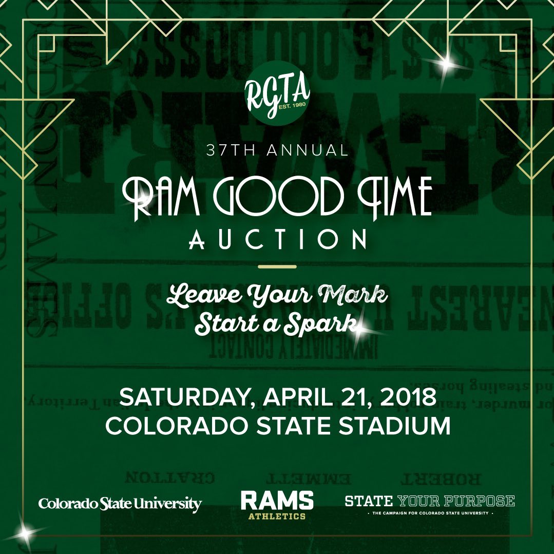 CoachMikeBobo's tweet photo. Attend the Ram Good Time Auction on April 21 and you and 19 friends could join me for a summer BBQ at CSU Stadium. Sign up today for your chance to bid! #EDGE #RamGoodTime #ColoradoState https://t.co/tfJGOvX6nh https://t.co/jElfDGY7zt