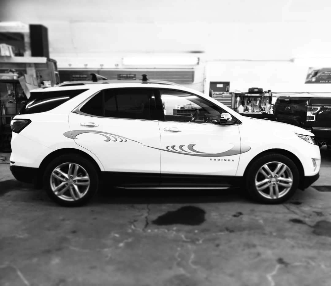 TrimLineDesign1's tweet image. Installed a decal package to complete the look on this 2018 #Chevy Equinox. Thanks for the business @competitionchev!