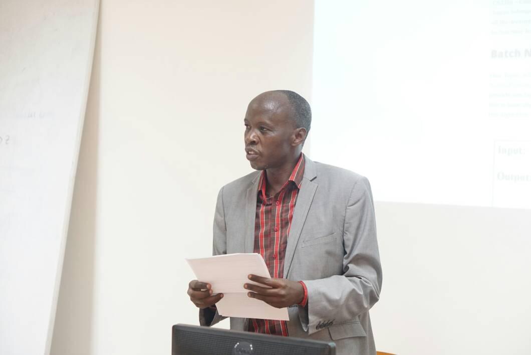 pythontz's tweet image. Professor Msele and Professor Anatory provide a speech during the Training #Tanzania #pythontz #IndabaX #PytzMLS2018