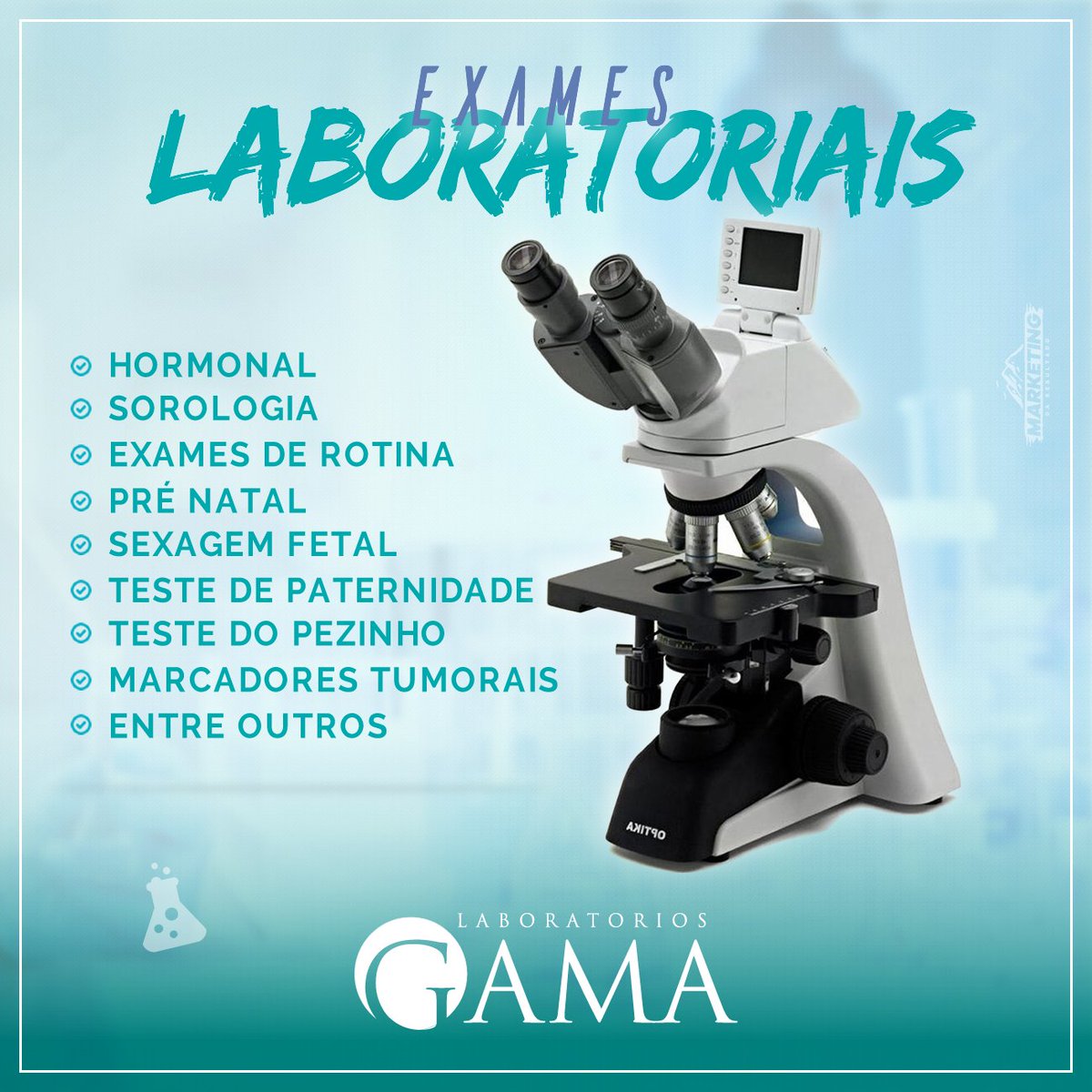 laboratoriogama's tweet photo. Oferecemos grande número de exames com diferentes complexidades, sendo possível realizar desde um simples hemograma até exames de genética humana. ⠀ 
Faça-nos uma visita! 
#laboratoriogama #exames #laboratoriais #lab #gama #pertodevoce #gamaresponde #saude #saoluis #sãoluis #slz https://t.co/BdGnFPxIvu