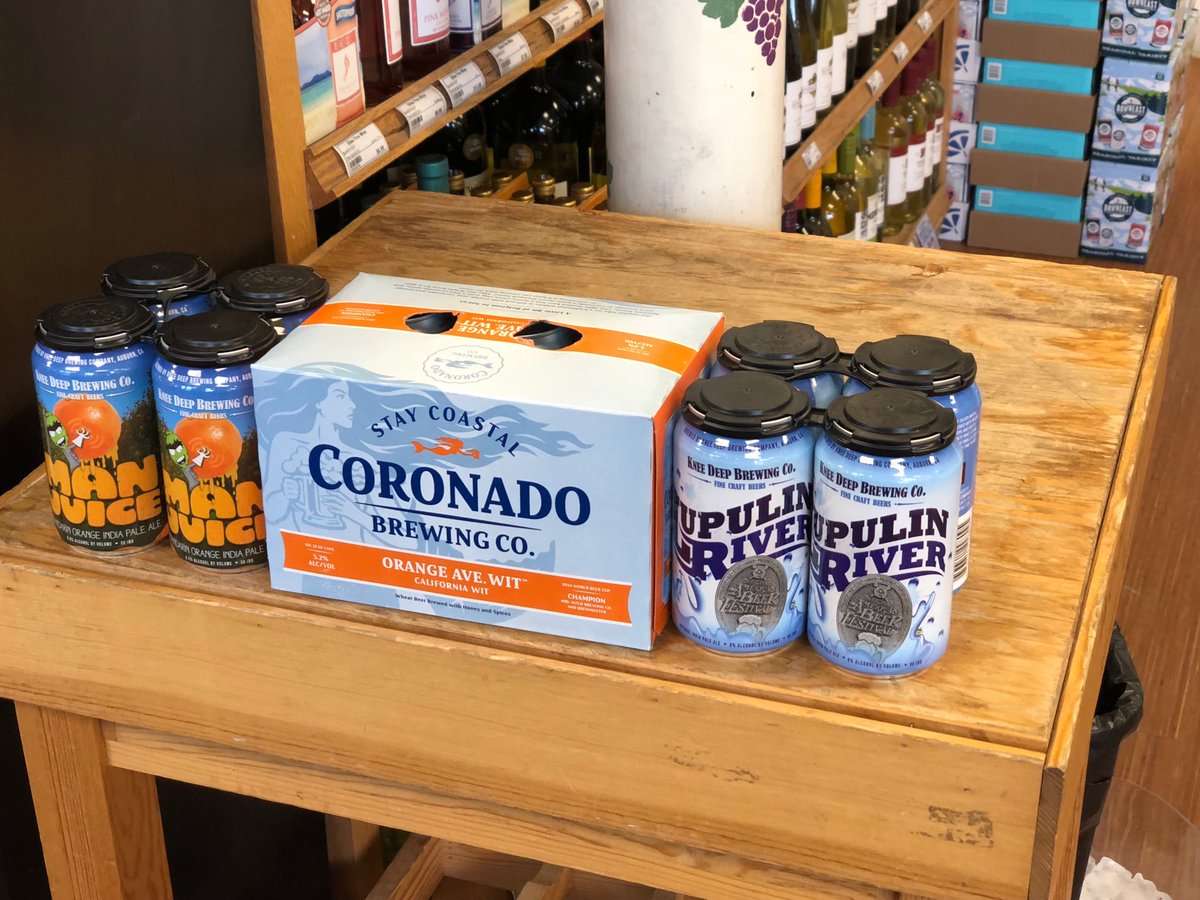 🚨 #craftbeerhour 🚨 

Come taste with us from 430-630 PM in Medford at Giles Fine Wines!

Two fantastic IPA’s from our friends <a href="/KneeDeepBrewing/">Knee Deep Brewing</a> and Orange Ave Wit 🍊 from <a href="/CoronadoBrewing/">Coronado Brewing Co.</a> !

#CraftBeer #spring #beer #craft