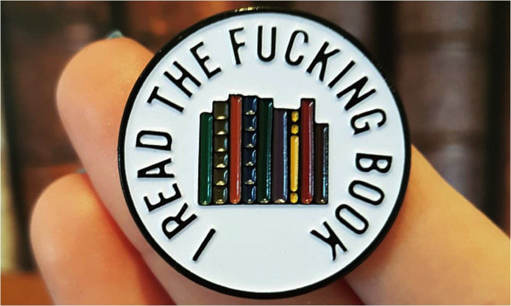 BookRiot's tweet photo. A cursey pin to celebrate our 300th anniversary of Book Fetish! https://t.co/Cgb0jei4MP https://t.co/gzGOLQ3ihl