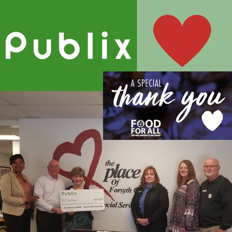 PlaceForsyth's tweet photo. Massive THANKS to Publix “Food For All campaign” and Publix customers for this tremendous support of The Place food programs!!! The Place of Forsyth LOVES @Publix !! https://t.co/W8xHWyerno