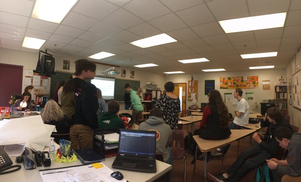 Some really great civil discussion happening in the afternoon global villages! #vtgin at #rutlandhs