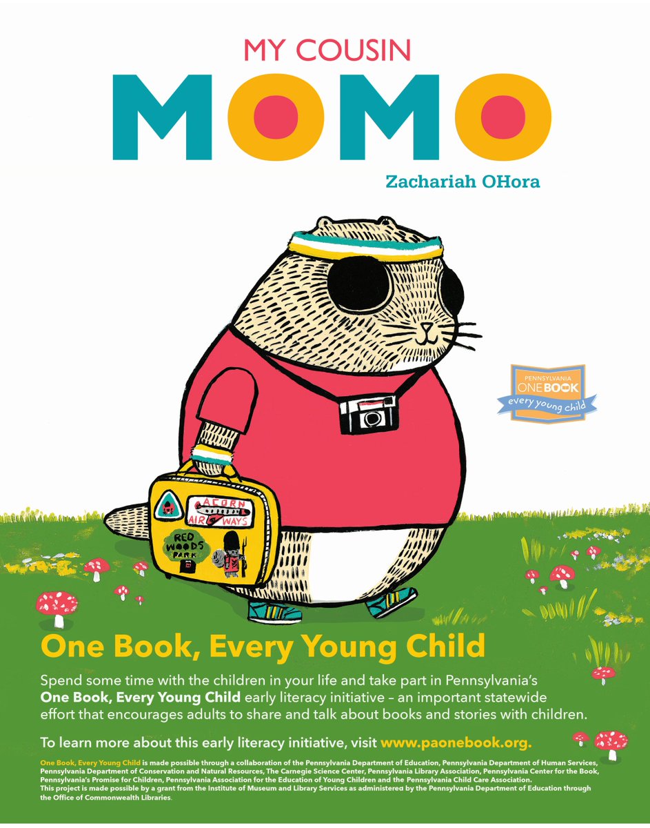 delcolibraries's tweet photo. This year's #PAOneBook choice My Cousin Momo is coming to visit #DelcoLibraries! Momo will be all over #Delco during the next few weeks.
Check out our website for more info: https://t.co/TIBZfWruK4 https://t.co/r4sGm5hcxT