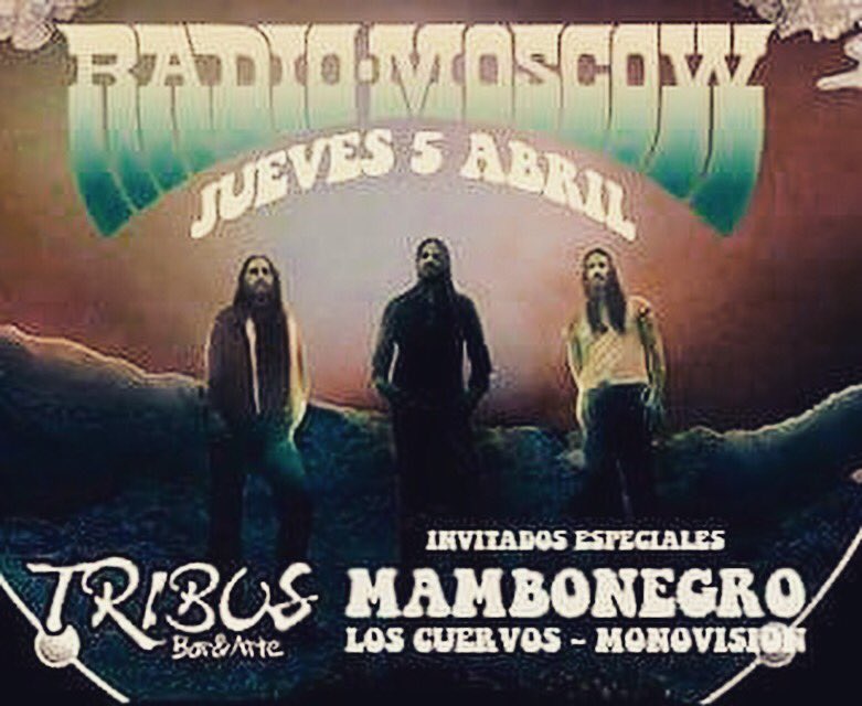 HOY!!!
💣💣💣<a href="/mambonegro/">Mambonegro</a> adelantando nuevas canciones💣💣💣
Tenemos el honor de tocar junto a <a href="/radiomoscowband/">Radio Moscow</a> <a href="/MonovisionOk/">Monovision</a> #loscuervos 
Desde las 20 hs. <a href="/Tribusbarsf/">Tribus Bar & Arte</a> 
Gracias <a href="/nsgrnd/">Noiseground</a> !!!☠️☠️☠️
