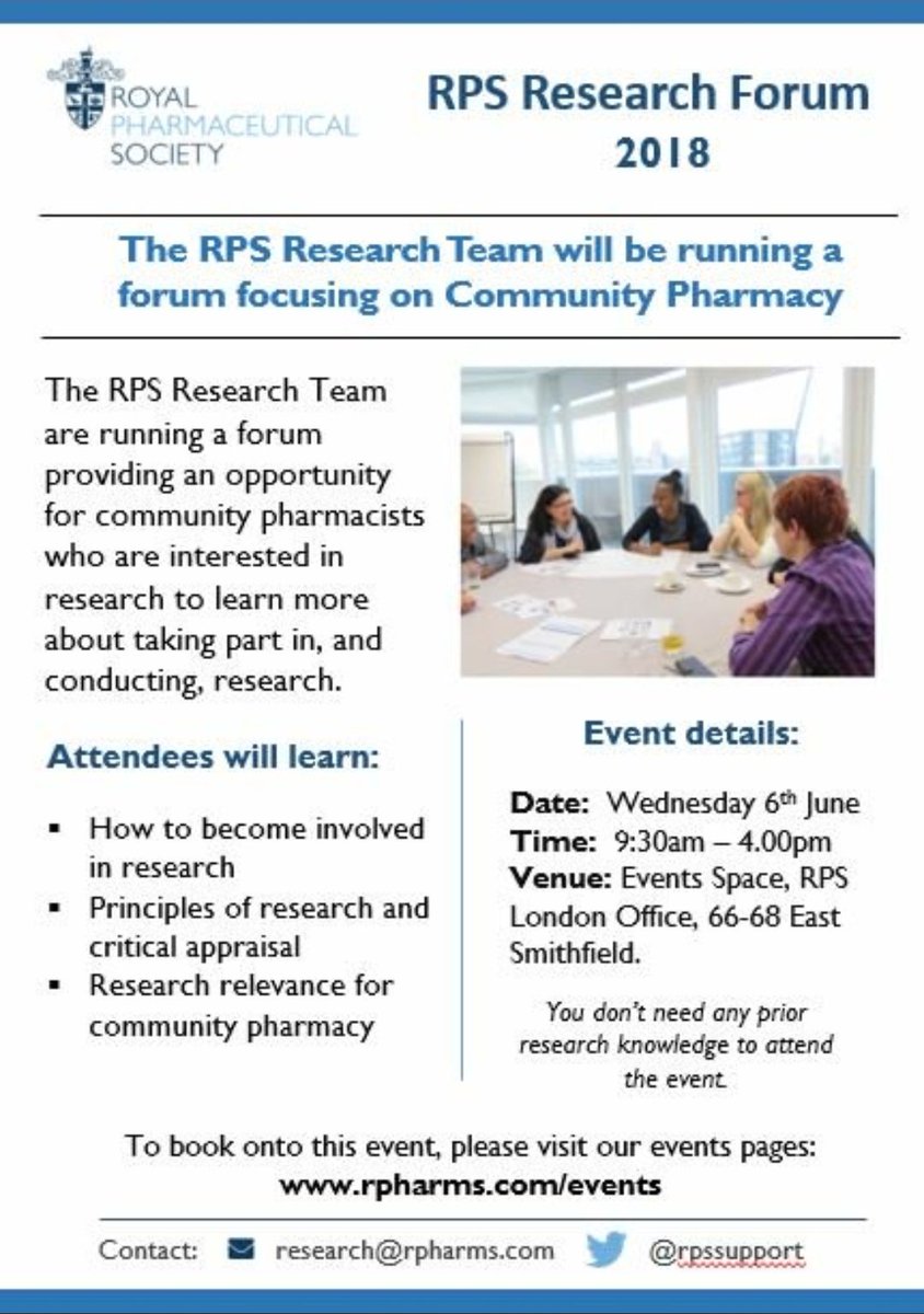 DrHRosado's tweet photo. Looking to innovate in community #pharmacy and not sure how?
- Learn about the principles of #research, evidence & evaluation
- Turn your ideas into real projects and funding applications
- Network and get the support you need!
#RPSForum 6 June @rpharms https://t.co/kq5fP1sNDR https://t.co/FD7w4EMSHm