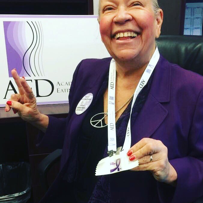 WorldEDday's tweet photo. A little idea from #Italy Stefano Tavilla to honor his daughter has grown into  symbol for change!  

If you are going to the Academy for Eating Disorders #ICED2018 please pick up your #lilacribbon for World Eating Disorders Day and wear it also on June 2! https://t.co/b9Wghv5Kog