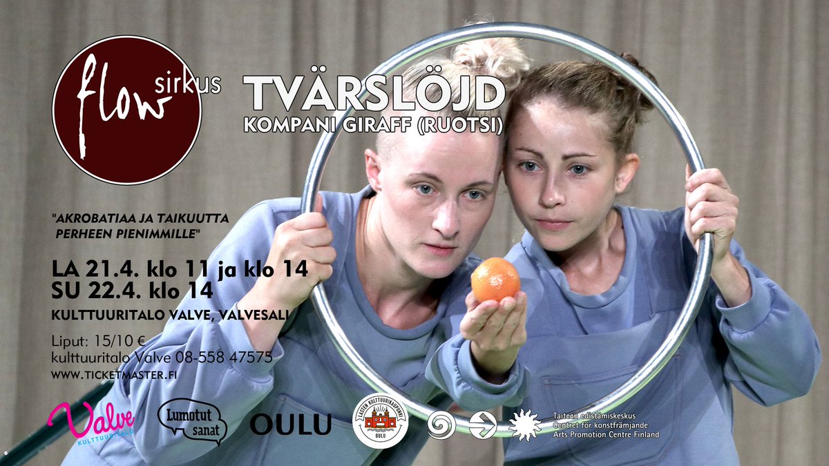 FlowProd_fi's tweet photo. Do you have kids to excuse yourself to come and see this fun performance? If not, borrow one. #flowcircus #kulttuurivalve @TicketmasterFI https://t.co/IhTZI4wXB4