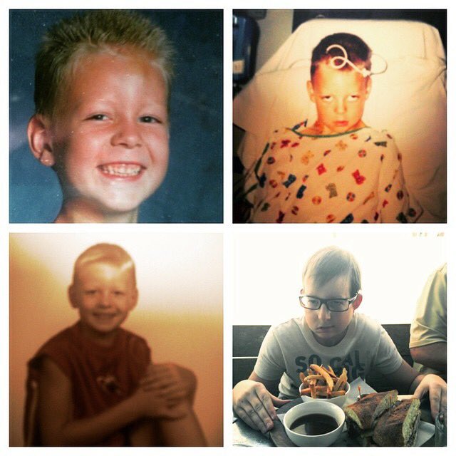 AlexisKresl's tweet photo. Another happy story: my brother Logan has been in remission for 15 years after undergoing surgical resection, chemo, radiation, and lots of PT for stage 4 GBM 🧠 tumor! Today logan teaches chess and attends community college! #ProudSis #PT546week12 @juliehershberg @LibbyKrauseDPT https://t.co/ky2Jwg12YB