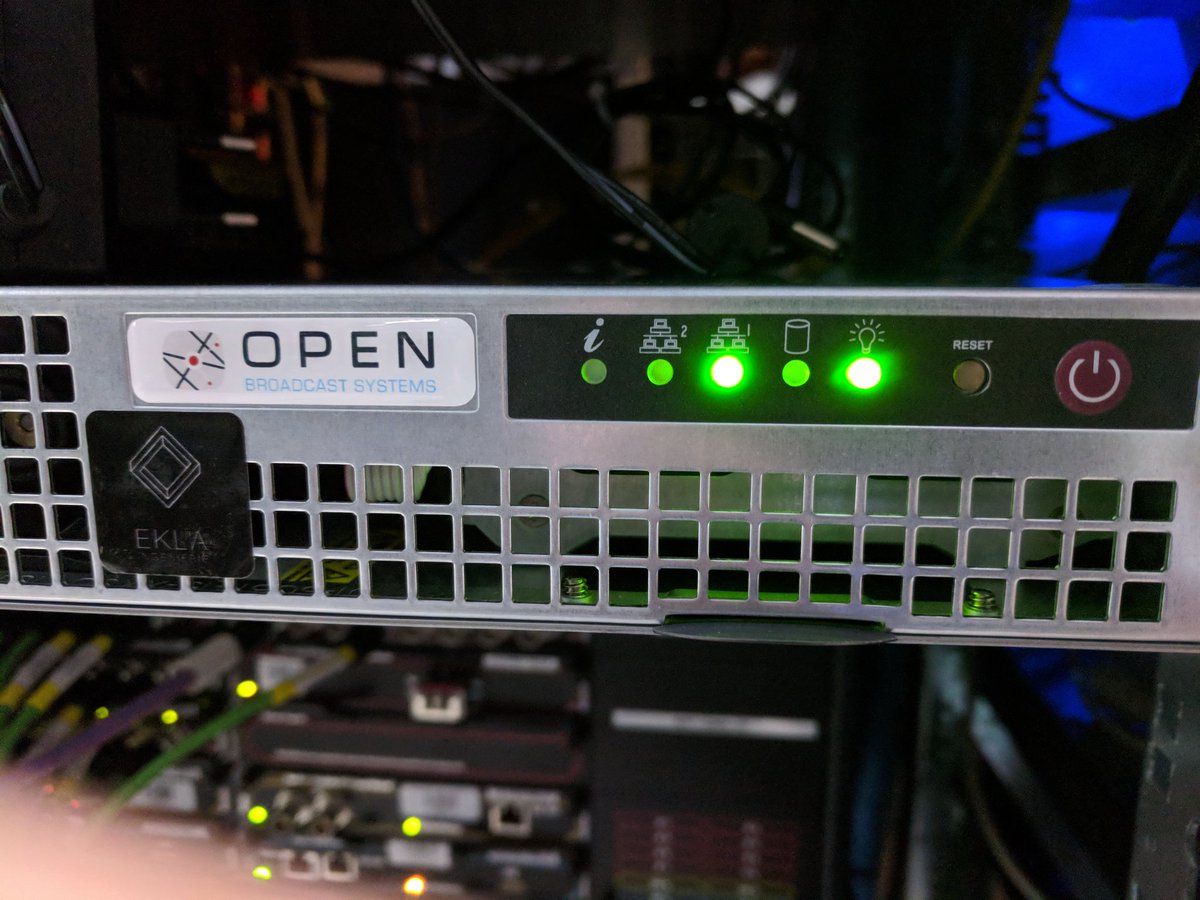 ekla_ingenierie's tweet photo. Fresh install > Quad @OpenBroadcastSy encoder for @Globecast #serte !! Let the beast stream ! https://t.co/iSJPmhZAnZ