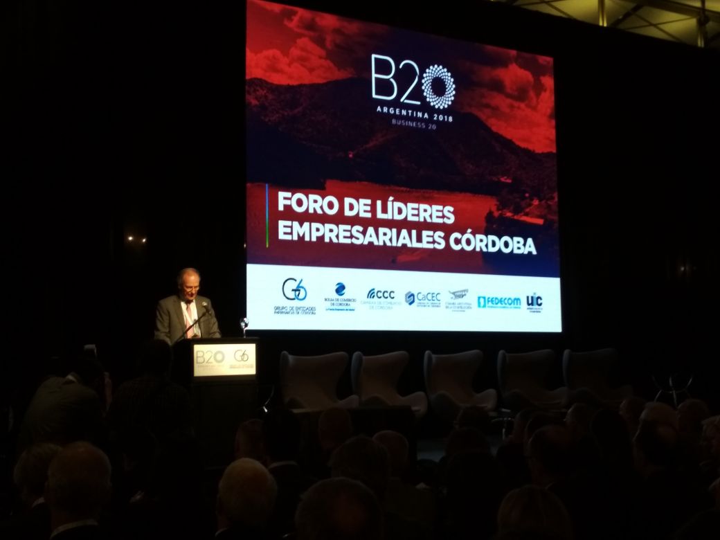 Camcomcba's tweet photo. Abre el B20 - Foro de Lideres Empresariales de Córdoba, Manuel Tagle: " El G6 ha estado siempre comprometido con el desarrollo, el progreso y el bienestar de la sociedad". https://t.co/rWFI8gt7aG