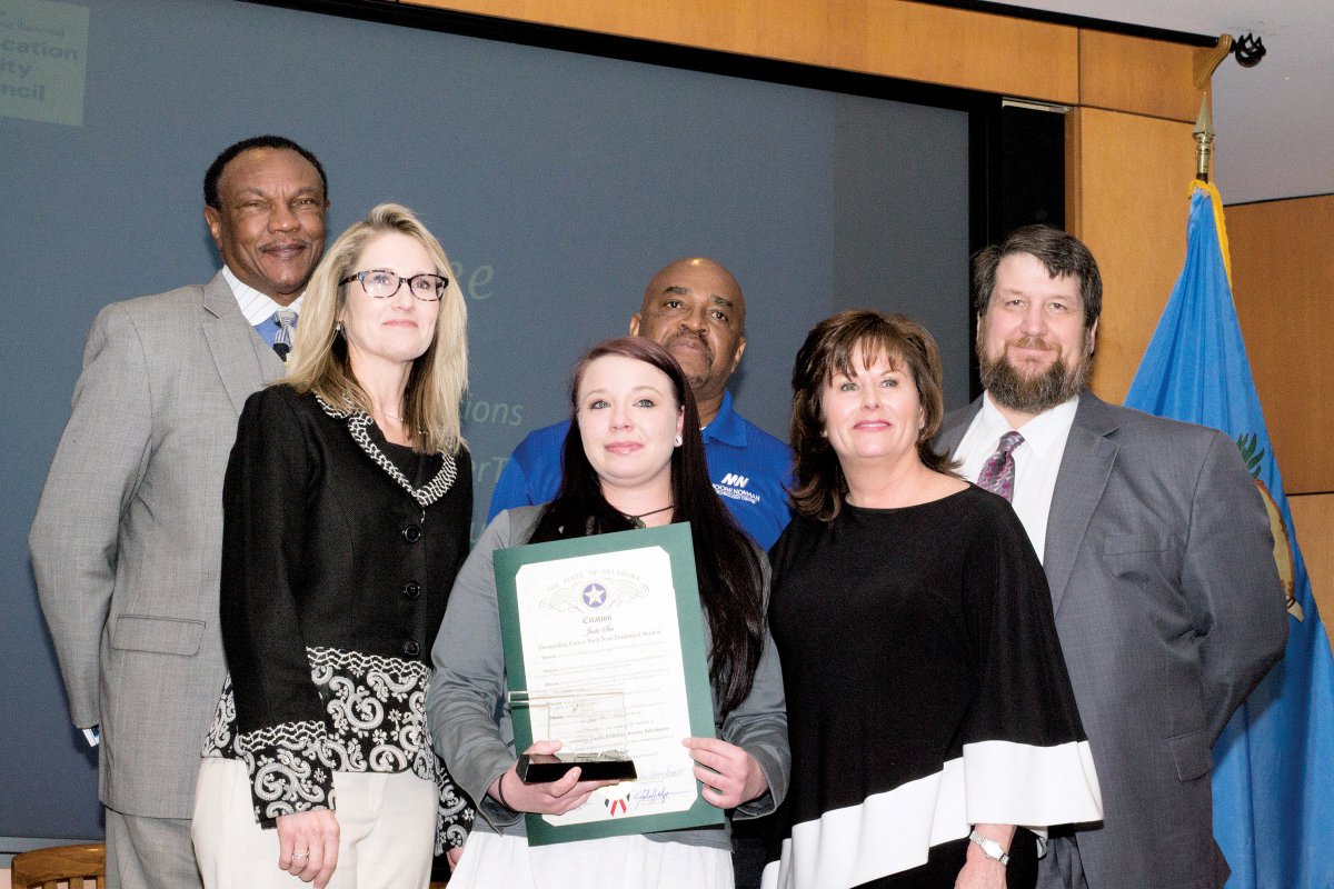 okcareertech's tweet photo. OKLAHOMANS HONORED FOR 'MAKING IT WORK'
The Oklahoma Career and Technical Education Equity Council honored 15 Oklahomans and eight Oklahoma businesses and nonprofit organizations at the 24th annual #MakingItWorkDay at the Capitol.
Click here.โ๏ธ
https://t.co/0oM37xGapQ https://t.co/3yh9QipT8O