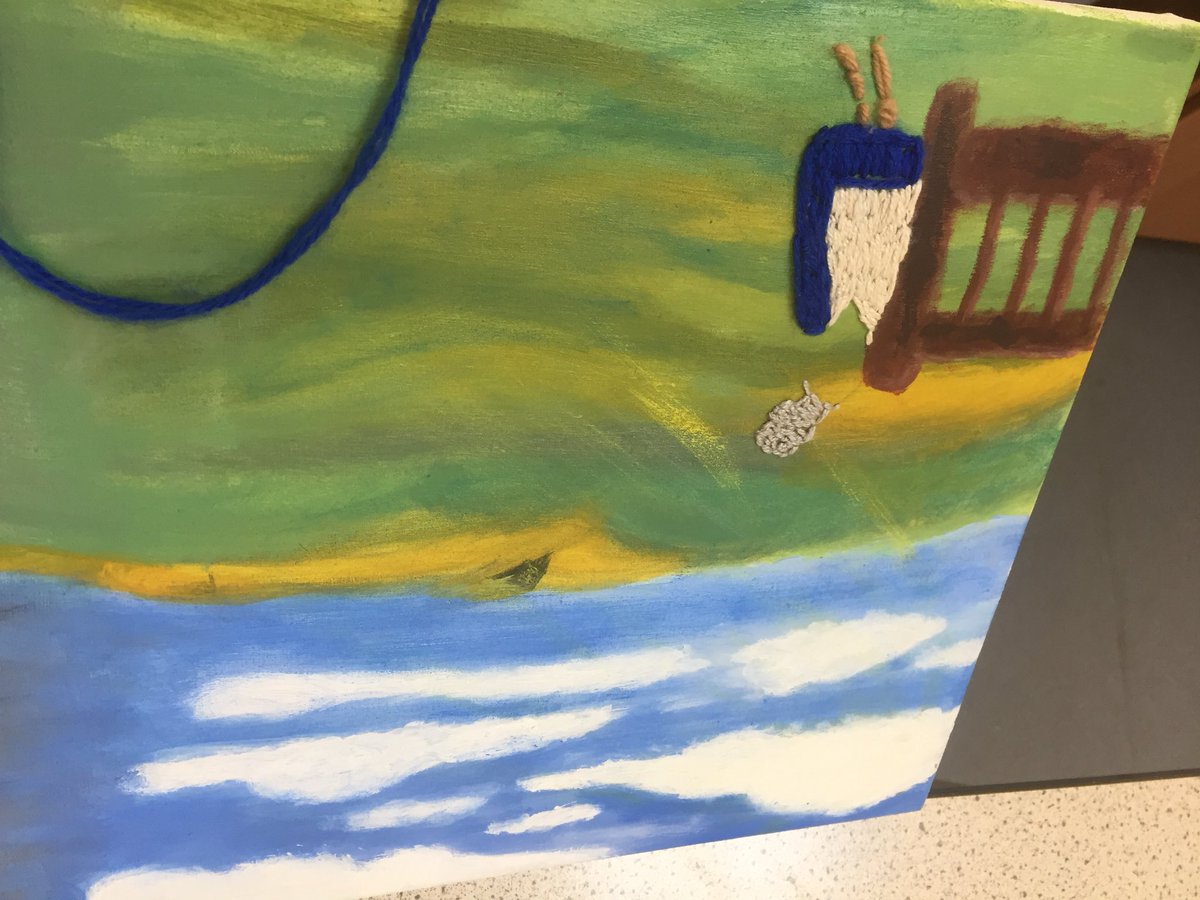 Kelli_Cody's tweet photo. Studio work from @ACSintschools #doha #IBDP #Visualarts Ss today stencils, painting and sewing #artsed #IBDPVA https://t.co/4hjEZalFrm