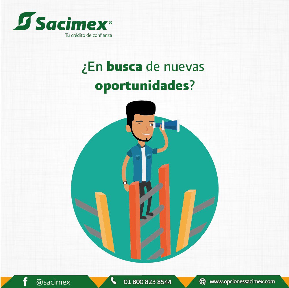 sacimex's tweet photo. Tus oportunidades son con #Sacimex
#Saci_Actitud
#Tu_Crédito_De_Confianza https://t.co/TXxbppiuhs