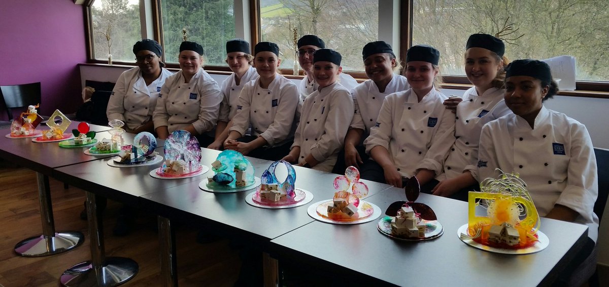 Having fun with sugar <a href="/AshburtonCS/">Ashburton Cookery</a> #pouredsugar #spunsugar #rocksugar #fondant #caramel #nougat #croquant Great skills and good fun Well done.