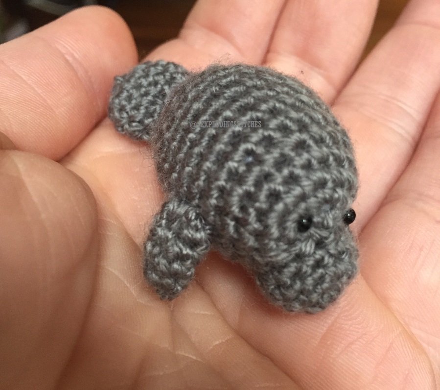 ExplodingStitch's tweet image. How cute is this guy?  Working on different models for the Mill Creek Festival and Street Fair.  Only 100 days to go!  #manatee #crochet #geekingout #Amigurumi #handmade