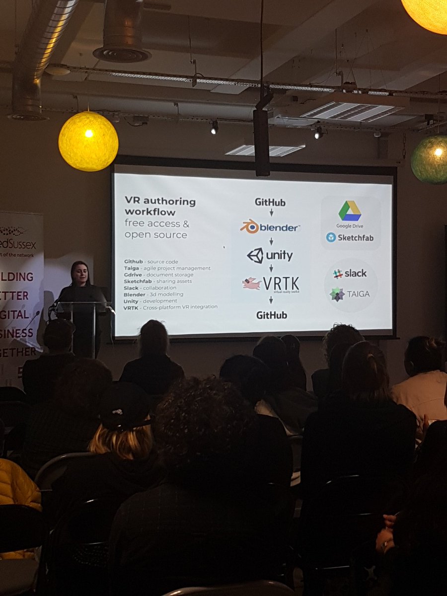 Bertaroo's tweet photo. Nice little feature of @VR_Toolkit at the #BrightonVR meetup tonight. 

#RIPVRTK https://t.co/ttd3pYNfzy