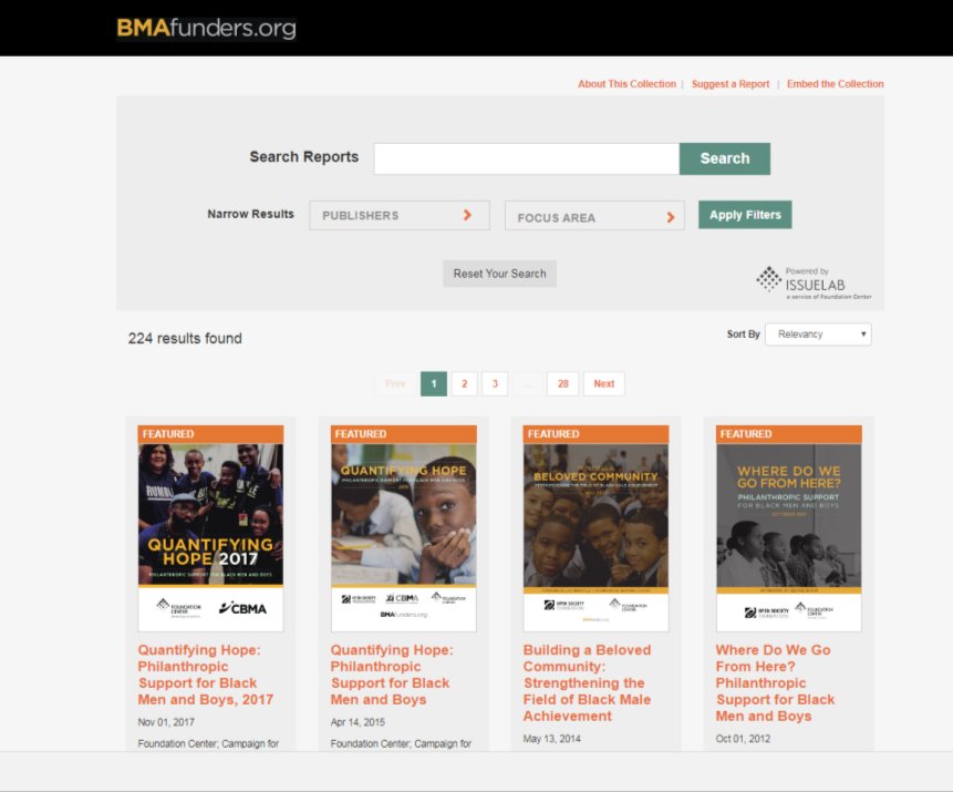 BMAfunders's tweet photo. Looking for research and knowledge to inform your work with Black men and boys? Check out our Knowledge Center of published learnings from the social sector: https://t.co/qxfRNdmT1d @DoveSoars #QuantifyingHope https://t.co/Ug5bzwl92u