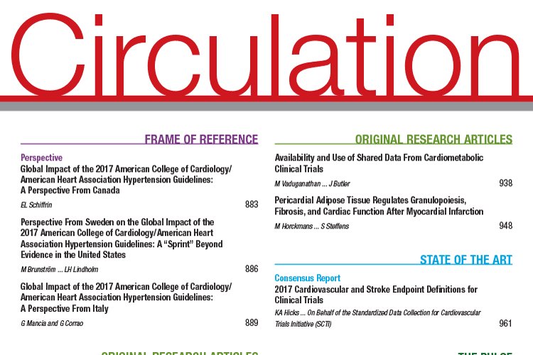 AHAScience's tweet photo. ICYMI: International #hypertension experts from various countries/regions of the world discussed HTN guidelines in the CIRCULATION Series: Global Impact of 2017 AHA/ACC Hypertension Guidelines https://t.co/Une5Gg3FAR #HTNGuidelines @CircAHA https://t.co/rwUuW8w9wp