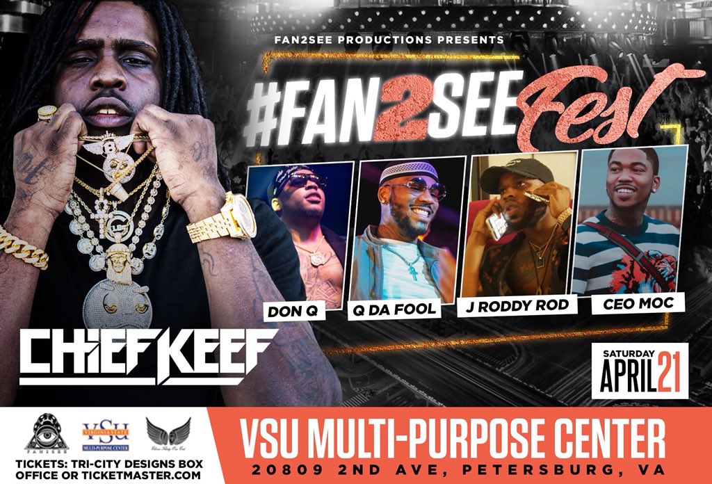 #nsu21 #nsu20 #nsu19 #Nsu18
#odu21 #odu20 #odu19 #odu18 
Get ya tickets today for #Fan2seefest  at  #vsu !!! #757 #804 
@ChiefKeef 
@DonQhbtl 
@IAMJRoddyRod 
@CeoMoc  
Movie time