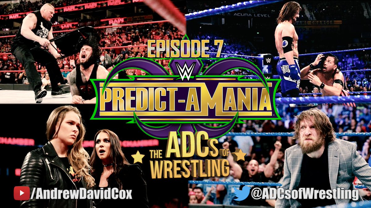 AndrewDavidCox's tweet photo. We have a really fun #WrestleMania show this week: The first annual #PredictAMania Extravaganza! It's full of #ADCsOfWrestling charm, including a couple of new guest appearances! #WWE #NXTTakeOver
Subscribe: https://t.co/1qoquD1QWF
Listen here: https://t.co/7YP40uDVNu https://t.co/VaeWAx1ESQ