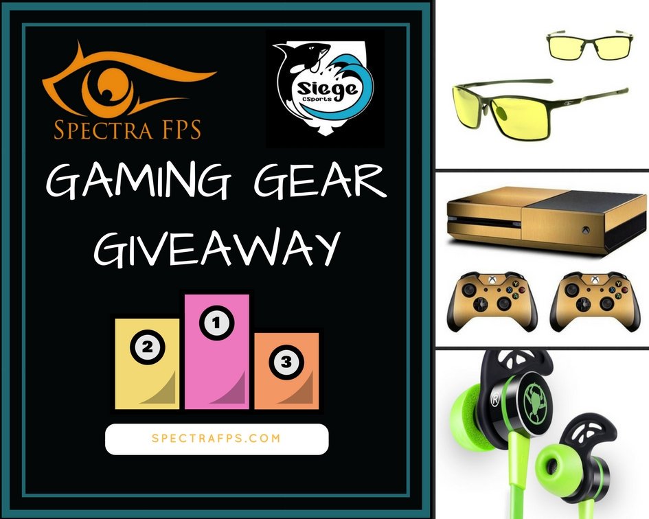 SpectraFPS's tweet image. Don't forget to enter our #Giveaway with @Siege_eSports this month!
Free #gamingglasses, console skin, and Plextone G20 headphones!
gleam.io/iZocG/spectra-…