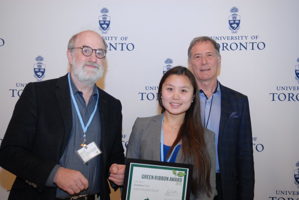 Trinity_College's tweet photo. Congratulations to Trinity's three Green Ribbon Award winners: student Sabrina Lau, Associate of the College Prof John Robinson and Humphrys Chaplain Andrea Budgey! These awards recognize outstanding achievements in campus sustainability. Amazing work!🌱🍃 https://t.co/BzXGT2nOoj https://t.co/72KhWhszEP