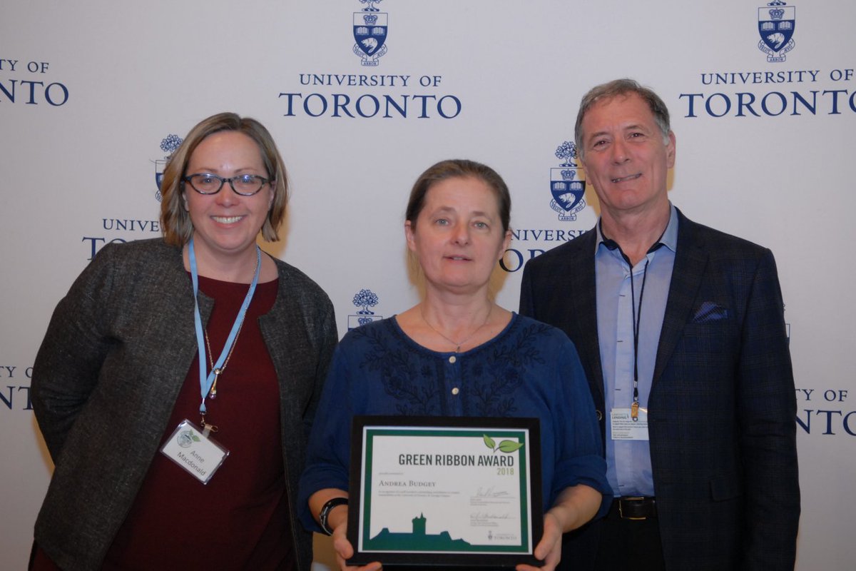 Trinity_College's tweet photo. Congratulations to Trinity's three Green Ribbon Award winners: student Sabrina Lau, Associate of the College Prof John Robinson and Humphrys Chaplain Andrea Budgey! These awards recognize outstanding achievements in campus sustainability. Amazing work!🌱🍃 https://t.co/BzXGT2nOoj https://t.co/72KhWhszEP