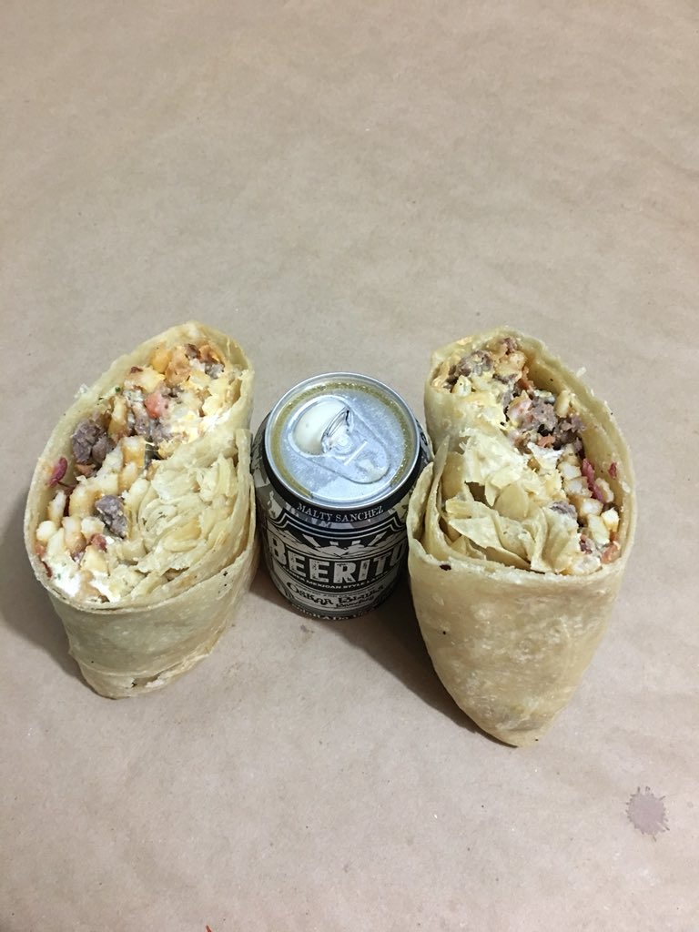 wordup_turtle's tweet photo. happy #nationalburritoday!
🍺
🌯
BEERito - mexican lager @oskarblues!
&
angel burrito - carne asada, shrimp, guac, sour cream, cheese, fries, cali sauce, double wrap, add bacon, no rice @calitacosoc!
#beerito #oskarblues #angelburrito #calitacos #cocktailsanddreams #drinkme https://t.co/CUIgb1W8u3
