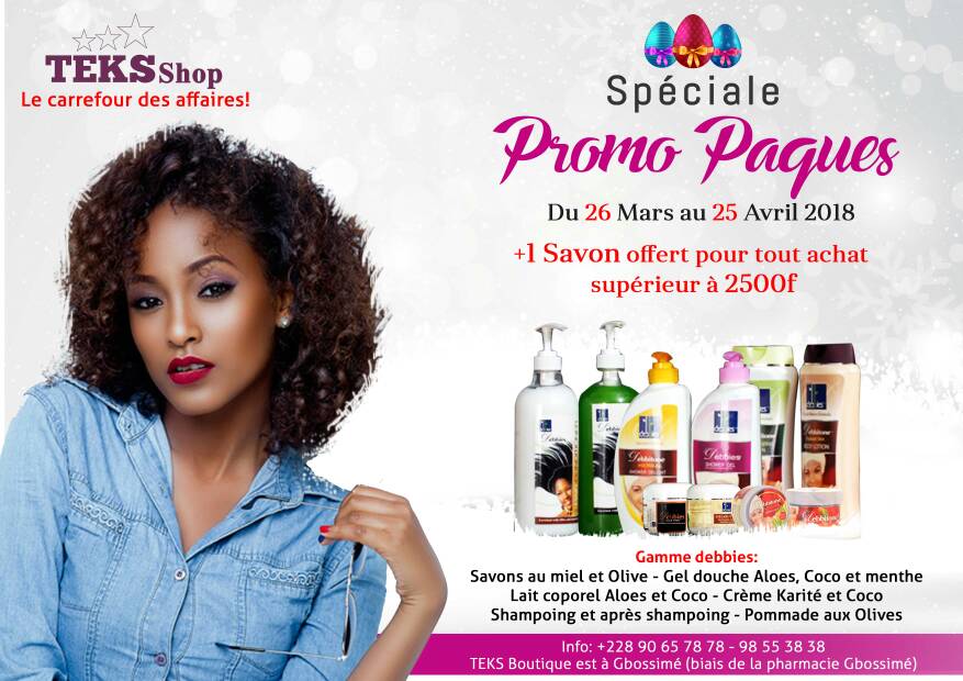 teksgroupe's tweet photo. Occasion spéciale à ne pas rater. Jusqu’au 25 Avril 2018, pour tout achat à partir de 2500 FCFA gagez 1 savon debitone ! 
Pour plus d'infos: +228 90657878 / 23383432
La Qualité, Notre Référence! https://t.co/biFJC2RPYH