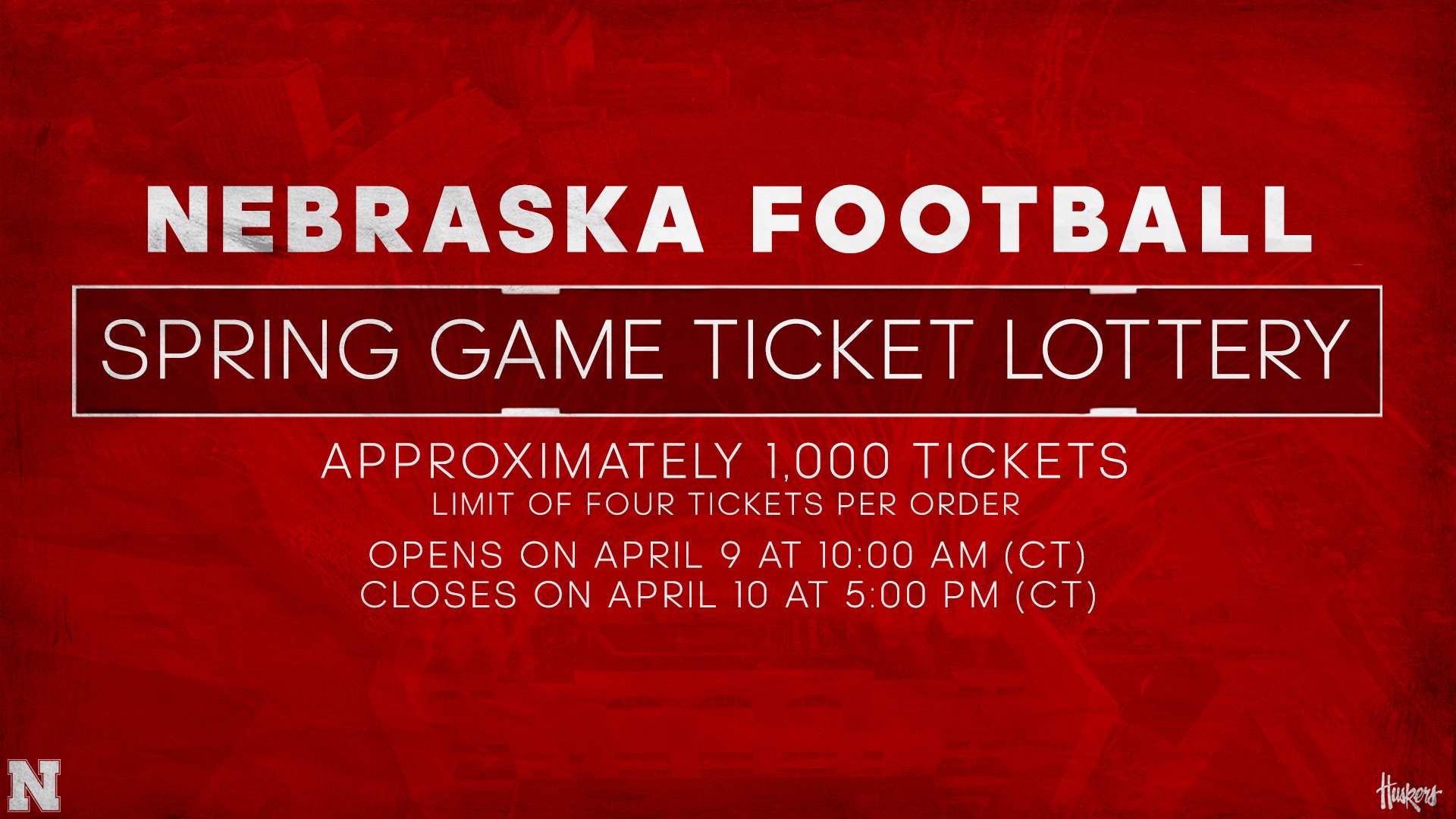 Nebraska Huskers on Twitter "🚨 SPRING GAME TICKETS AVAILABLE 🚨 Sign up
