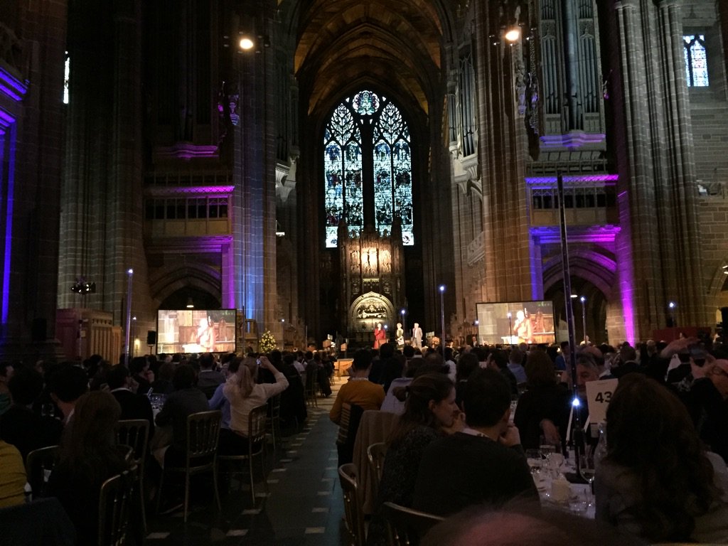 mssl_solar's tweet photo. Weβre at the #NAMWASS conference dinner in Liverpool Cathedral #whataspot #definitelycomingback https://t.co/zG4CXvrvBS