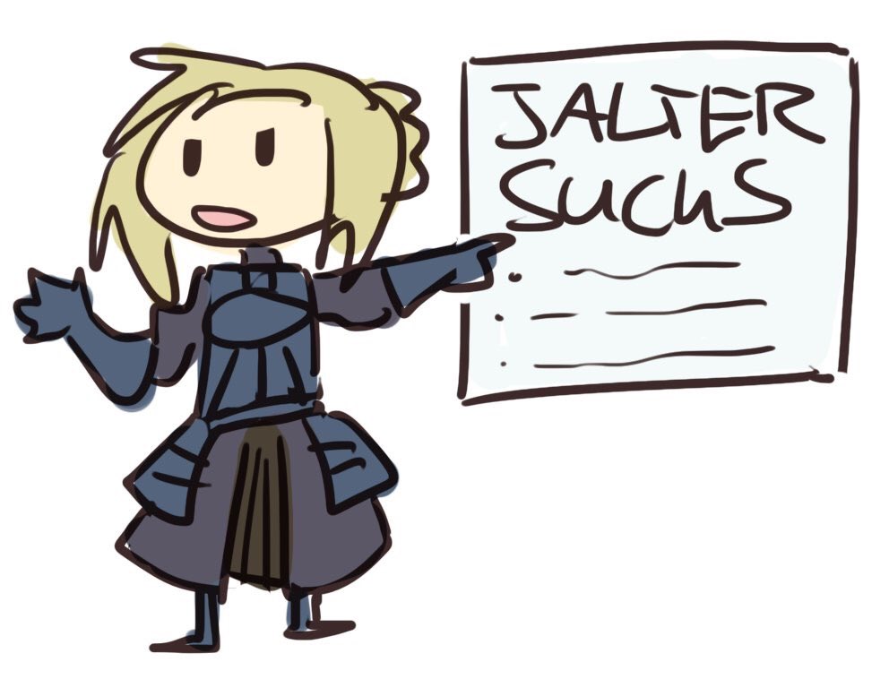 Alter Saber (@yaminibokun) on Twitter photo 