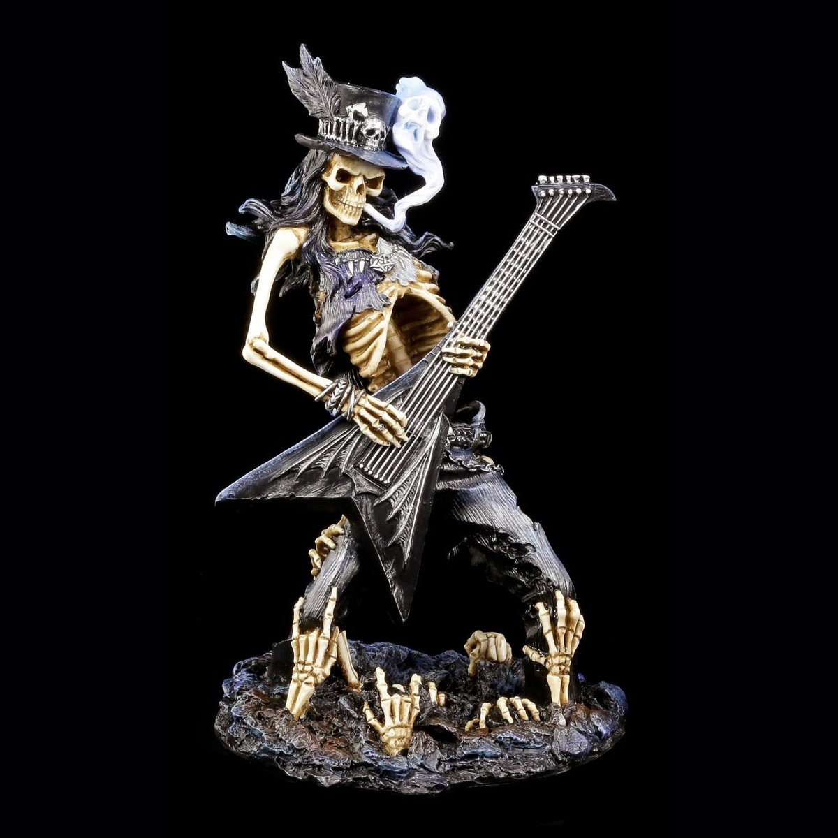 CreaturesOnline's tweet photo. SKELETON FIGURINE ROCKER WITH GUITAR – PLAY DEAD.
For those about to rock!
https://t.co/tJoBrkj4AR
#rock #figurine #gothicshop #gothic #statue #shop #gothicthings #gothicdecoration #dark https://t.co/MaJL0FKrw8