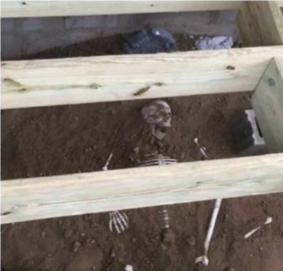 JSB_Fencing's tweet photo. I've just buried this plastic skeleton under a recent decking job.

Would love to see the face of the next person to put new decking down in 30 years or so!

https://t.co/CHxTExy1Fl

#LancashireHour https://t.co/jWLMGKa9hP