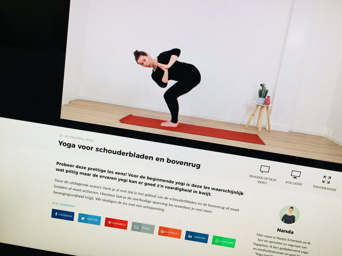 yogametnanda's tweet photo. Yoga voor de schouders https://t.co/6H0uKBcs5d https://t.co/j898GyLR8s