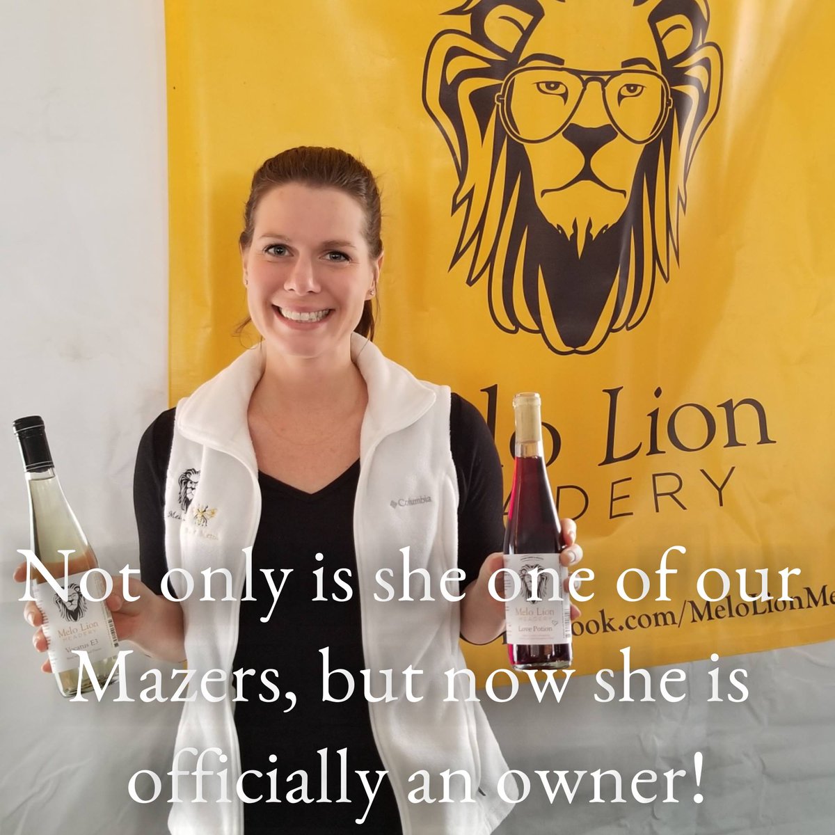 Casey's energy is refreshing &amp; revitalizing. We are also happy to say Casey is currently working on expanding her own clan by one last this year! #coowner #melolion #mead #craftmead