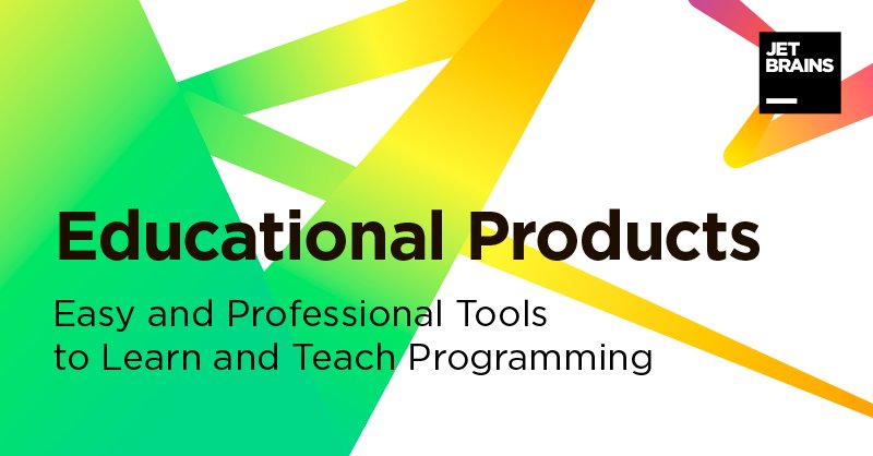 JetBrains_Edu's tweet image. We’re excited to announce Educational Products by JetBrains, completely free and open source tools to learn, teach, and practice Java, Kotlin, and Python blog.jetbrains.com/blog/2018/04/0…