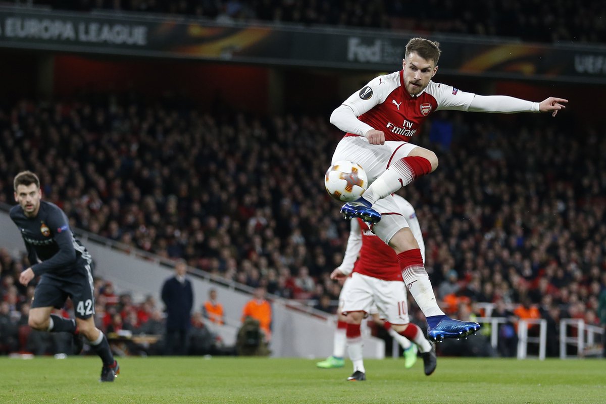 EuropaLeague's tweet photo. Have you seen a better #UEL goal this season?

Ramsey 👏👏👏 https://t.co/AZMMeAMAas