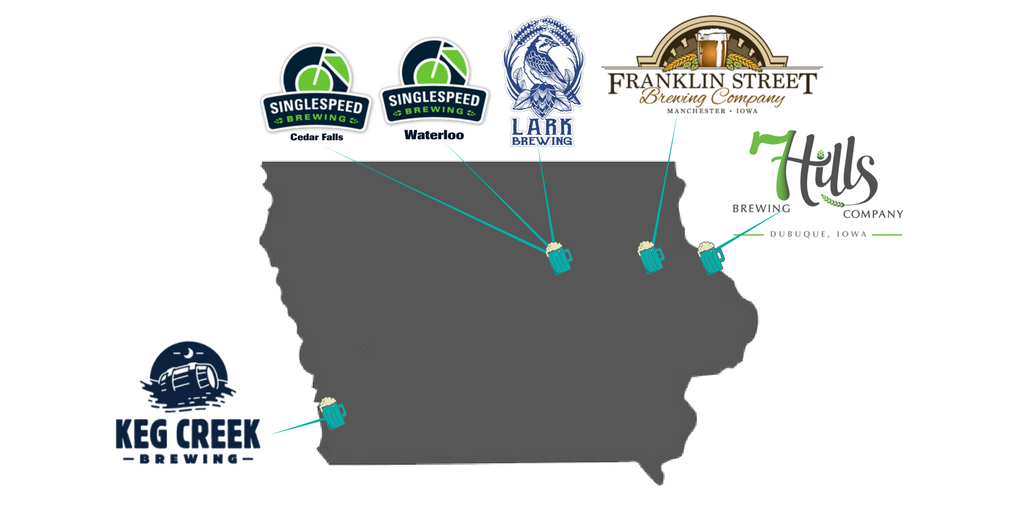 IowaEnviro's tweet photo. We want to give a S/O to 6 Iowa breweries who are putting the environment first within each and every step of their #GreenBrewing process. Not to mention they are all Iowa Green Brewery Certification recipients. Keep up the great work! https://t.co/yqEhfKnUmL