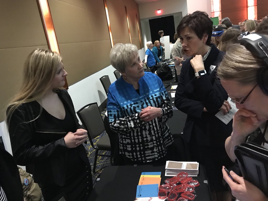 IowaLead's tweet photo. Our Railcar group at the @futurereadyiowa promoting their project! They even had the pleasure to meet our Governer, Kim Reynolds! #iowa #governor #gpaea #ilead https://t.co/fHZFv3az27